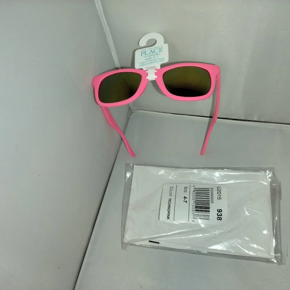 LOT- 4 Pairs The Childrens Place Sunglasses Size 4-7 NOS Pink Blue Orange